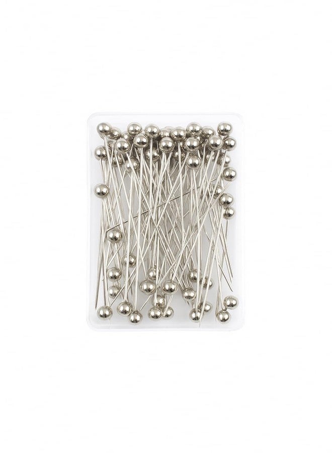 Decorative Ball Head Hijab Pins, Silver Colour, Metal Scarf Pins for Fabric - Image 4