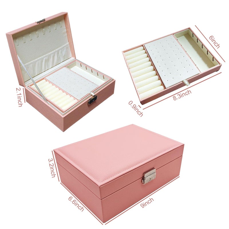 SeunKieer Hair Accessories Set with Jewelry Box for Girls, Hair Clips/Barrettes/Hair Ties/Bows/Toy Rings/Bracelets/Earrings/Hair Ropes/Hair Elastics, Gift Toys for Teen, Girls aged 4 5 6 7 8-12 - Image 5