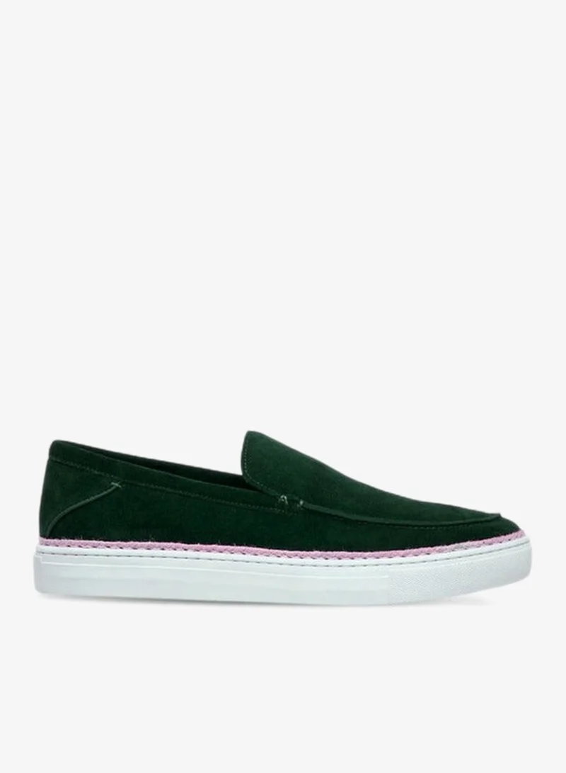 DUCHINI Men'S Leather Solid Slip-On Loafers