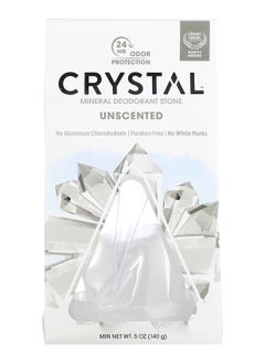 CRYSTAL Deodorant CRYSTAL, Mineral Deodorant Stone, Unscented, 5 oz (140 g)  - Image 1
