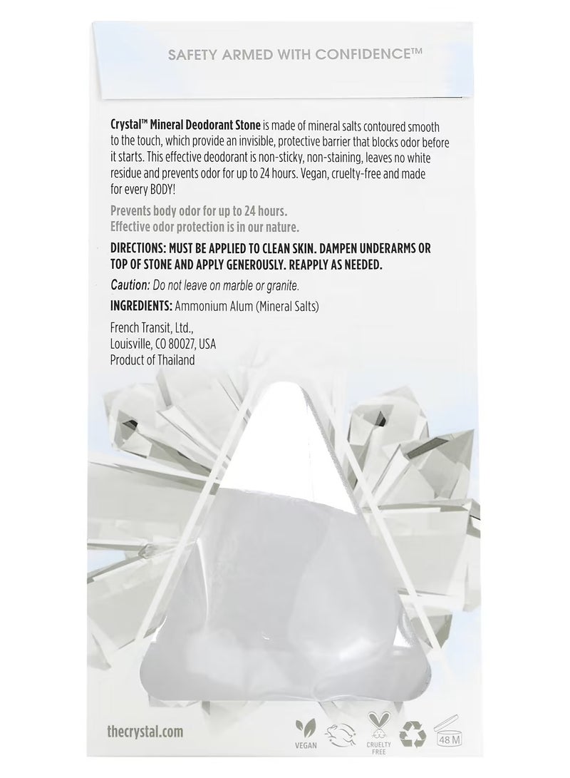 CRYSTAL Deodorant كريستال، حجر مزيل العرق المعدني، بدون رائحة، 5 أونصات (140 جرام) - Image 2