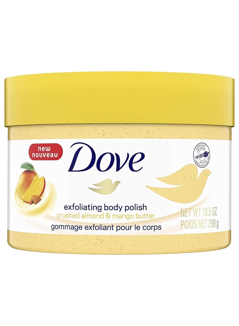 Dove Crushed Almond & Mango Butter Exfoliating Body Polish Scrub - 10.5 fl oz - Image 2