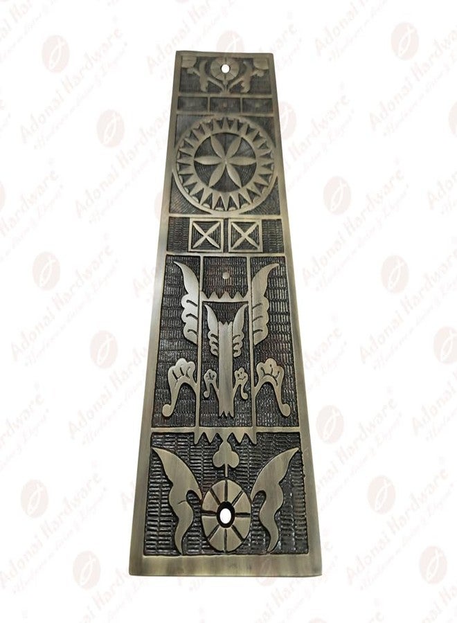 Adonai Hardware Decorative Aluminium Push Plate (9.96 Inch Ohel, Antique Brass) - Image 5