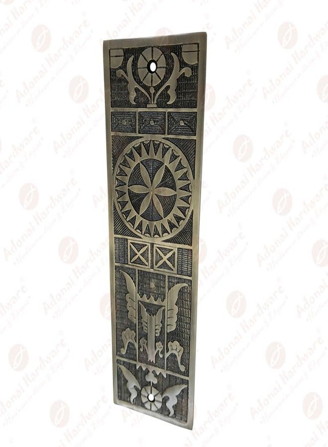 Adonai Hardware Decorative Aluminium Push Plate (9.96 Inch Ohel, Antique Brass) - Image 4