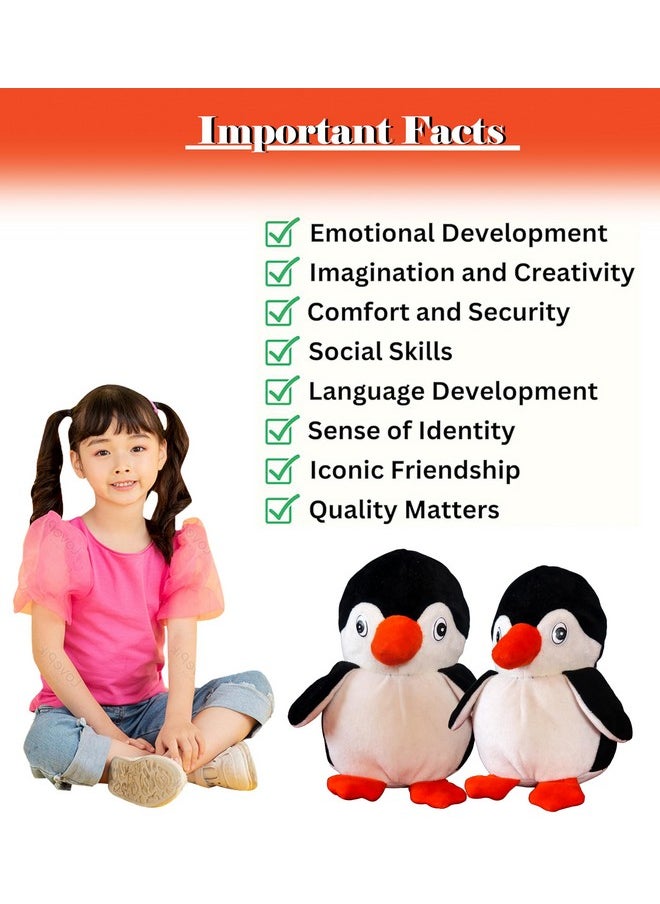 HomeCute - HOMECUTE Soft Toys for Kid’s, Soft Toy for Boys and Girls, Great Birthday Gift, Super-Soft and Safe, Kids Toy, Toy for Baby Girls & Boys (Penguin) - Image 1