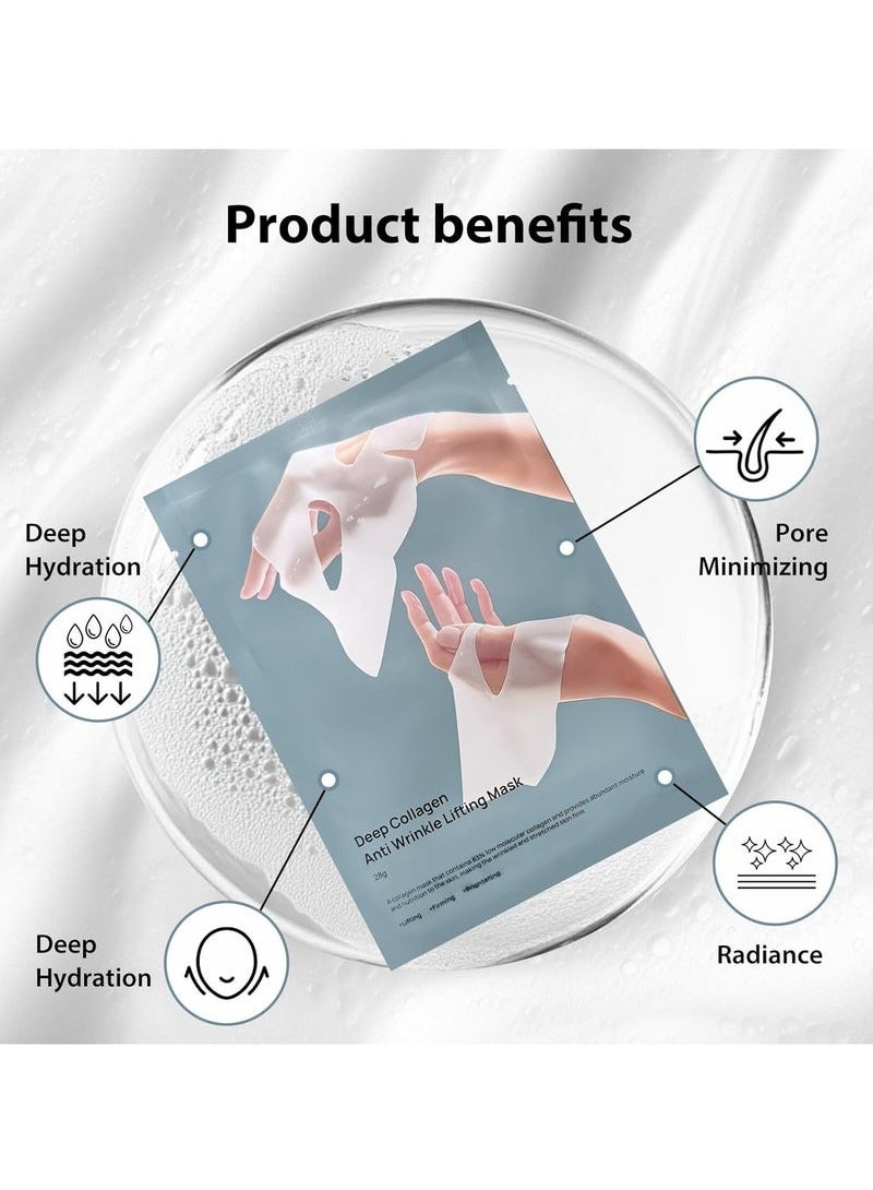 اترجسز الكولاجين قناع مرطب ، بين عشية وضحاها ، العناية بالبشرة ، ومكافحة التجاعيد ، ترطيب ، 0.98oz قناع ، 5 أقراص - Image 5