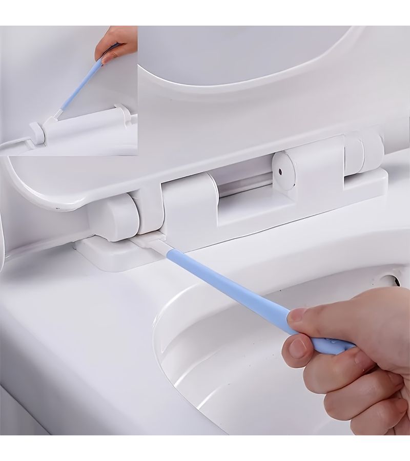 50 Pieces Disposable Gap Cleaning Brushes Set With Replaceable Brush Heads For Toilet Seat Gaps Toilet Corners Window Grooves Door Tracks And Keyboards Blue - Image 1