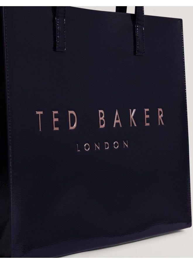 Ted Baker حقيبة أيقونية مطبوعة كبيرة مجعدة - Image 4