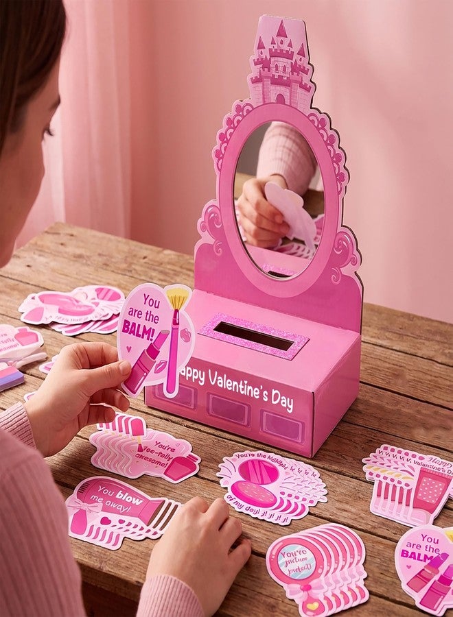 80UncleKimby Valentines Box DIY Mailbox for Classroom Exchange Valentine Tabletop Mailboxes Decoration for School Parties Gift Sharing - Image 4