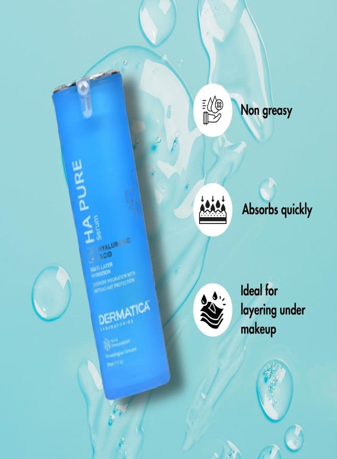 Dermatica Laboratories Dermatica HA Pure Serum | For Multi-Layer Hydration with Antioxidant Protection | 30ml - Image 4