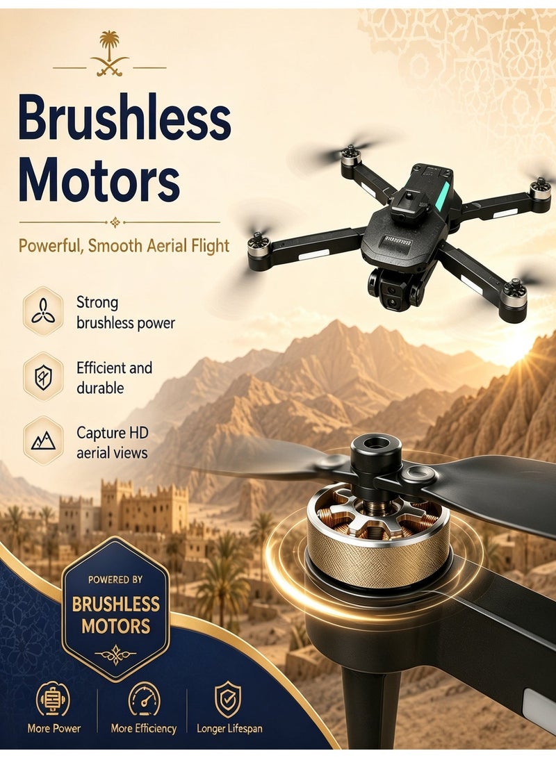 Closeli Z102 Max Drone with Dual HD Cameras, FPV Drone, RC Quadcopter, Rechargeable Controller, 360° Flips, Brushless Motor, Intelligent Obstacle Avoidance, Optical Flow Hovering, 3 Speed Modes, One-Key Takeoff/Landing, Foldable Design, Long Flight Time, App Control (2 Batteries) - Image 2