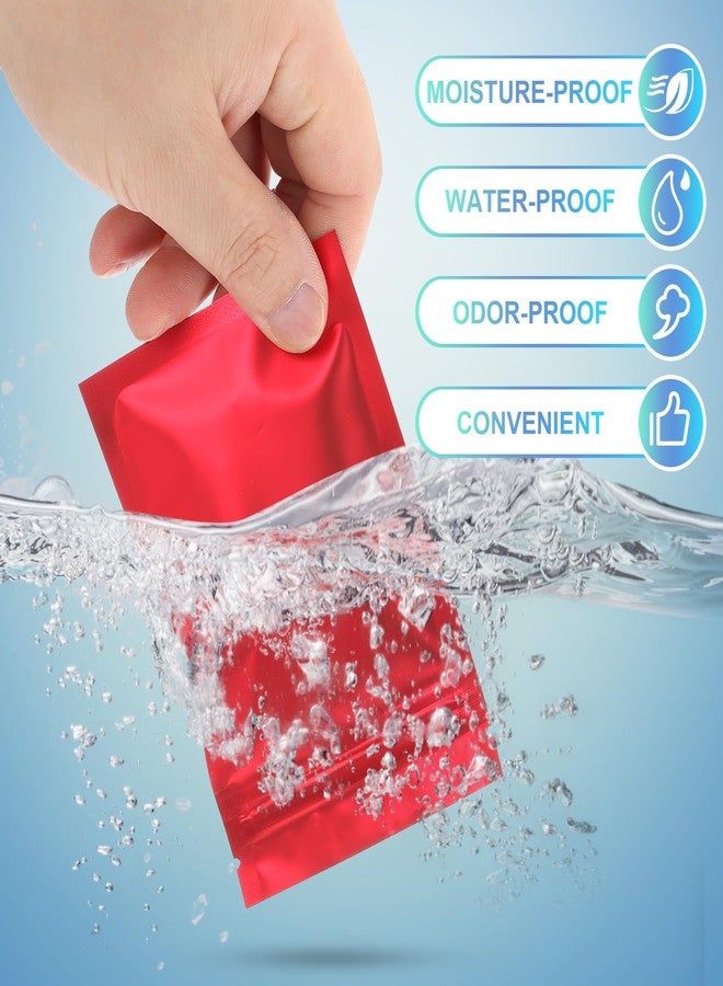 PATIKIL Resealable Packaging Bags for Small Business, 100 Pcs 3x4 Inch Matte Smell Proof Bags Aluminum Sealable Foil Flat Zipper Lock Pouch for Food Storage, White - Image 4