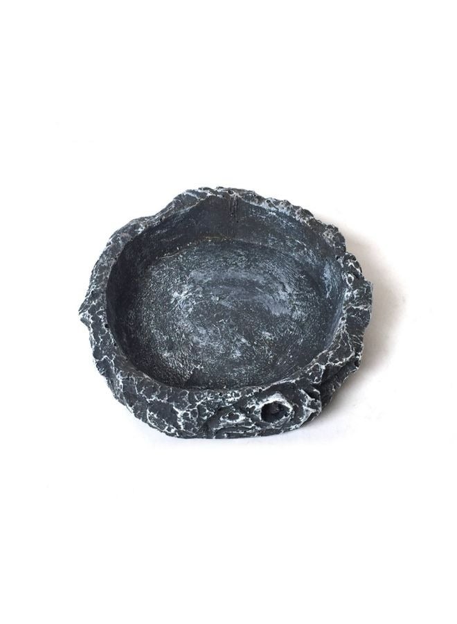 Reptile Feeding Bowl Food Water Terrarium Dish Pet Lizard Gecko Feeder - 8x8x2 CM - Image 2