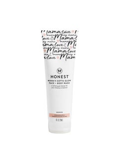 The Honest Company The Honest Company Honest Mama's Gotta Glow Face and Body Wash | Pregnancy-Safe Clarifying + Exfoliating AHA Cleanser | 8 fl oz  - Image 1