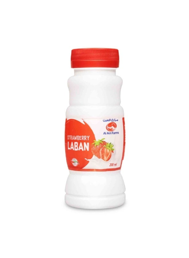Flavoured Laban, Strawberry - 200ml, UAE