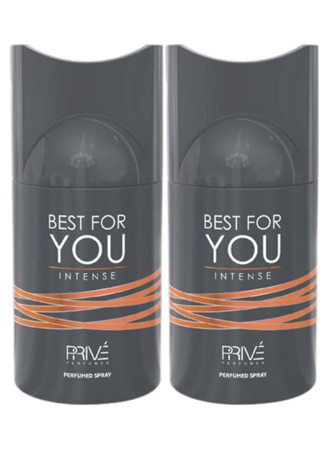 PRIVE 2 Pieces Best For You Intense Body Spray 250ML - Image 1