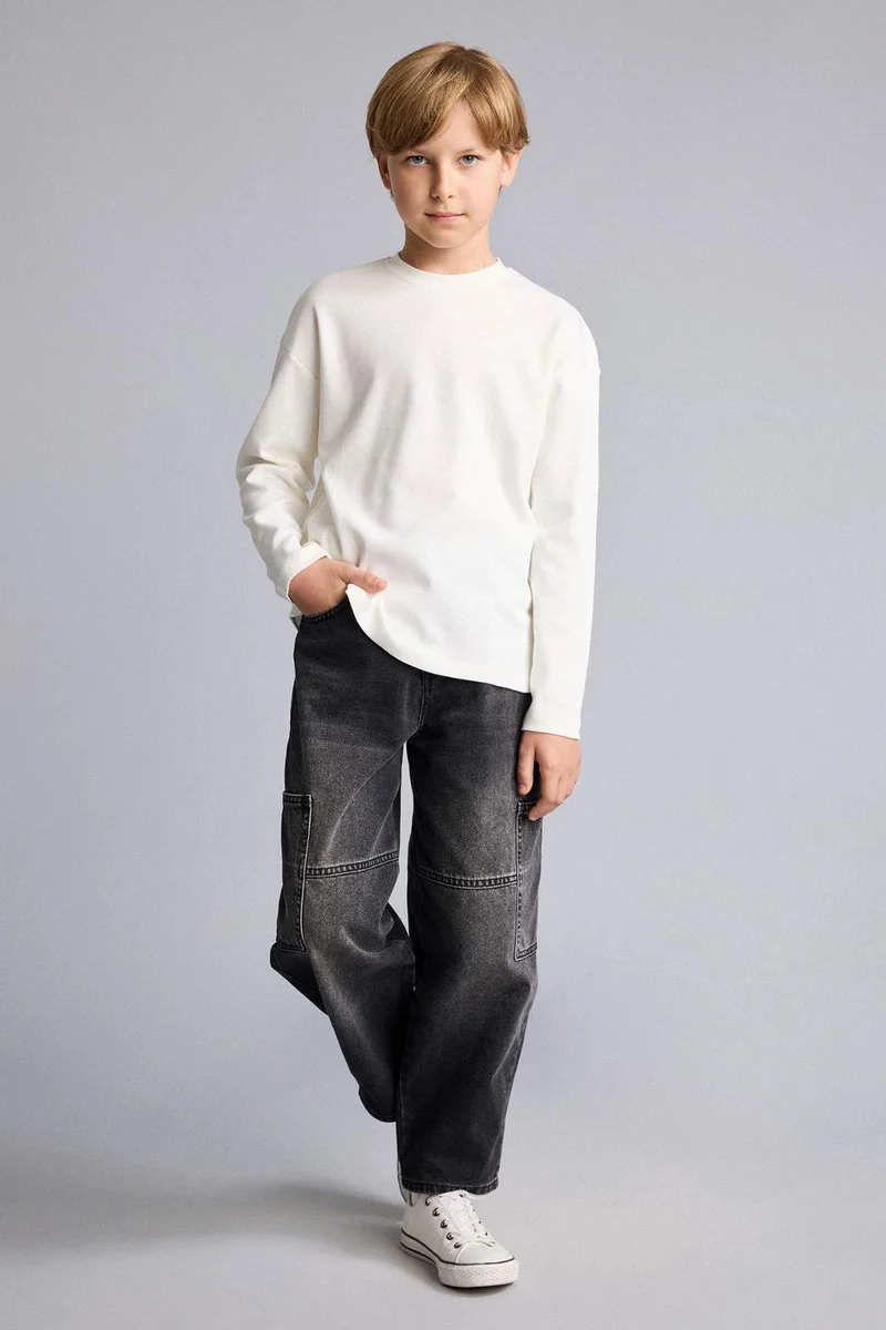 Defacto Oversize Fit Long Sleeve T-Shirt