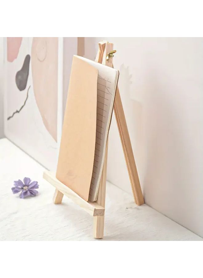 1pc Adjustable Wooden Mini Easel Vintage Desktop Holder For Tablets Phones Art - Image 1