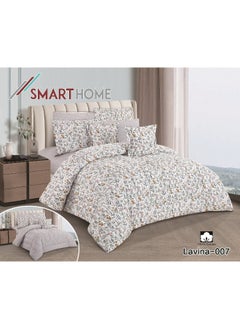 SMART HOME Double-sided comforter set, 5-piece bed sheet, 5-piece comforter, 100% cotton, 180X230cm bed sheet, suitable for a single bed  - Image 1