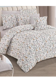 SMART HOME Double-sided comforter set, 5-piece bed sheet, 5-piece comforter, 100% cotton, 180X230cm bed sheet, suitable for a single bed  - Image 4