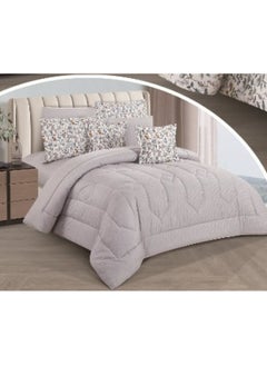 SMART HOME Double-sided comforter set, 5-piece bed sheet, 5-piece comforter, 100% cotton, 180X230cm bed sheet, suitable for a single bed  - Image 3