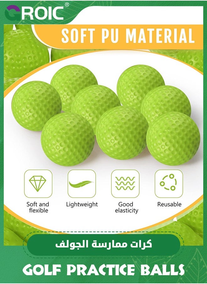GROIC 40 Pack Foam Golf Practice Balls with 5 PCS Golf Tees and Multipurpose Nylon Drawstring Sack, Realistic Feel and Flight Training Sport Balls Elastic Soft Foam Golf Balls for Outdoor Backyard Training  - Image 2