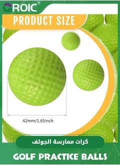 GROIC 40 Pack Foam Golf Practice Balls with 5 PCS Golf Tees and Multipurpose Nylon Drawstring Sack, Realistic Feel and Flight Training Sport Balls Elastic Soft Foam Golf Balls for Outdoor Backyard Training  - Image 3