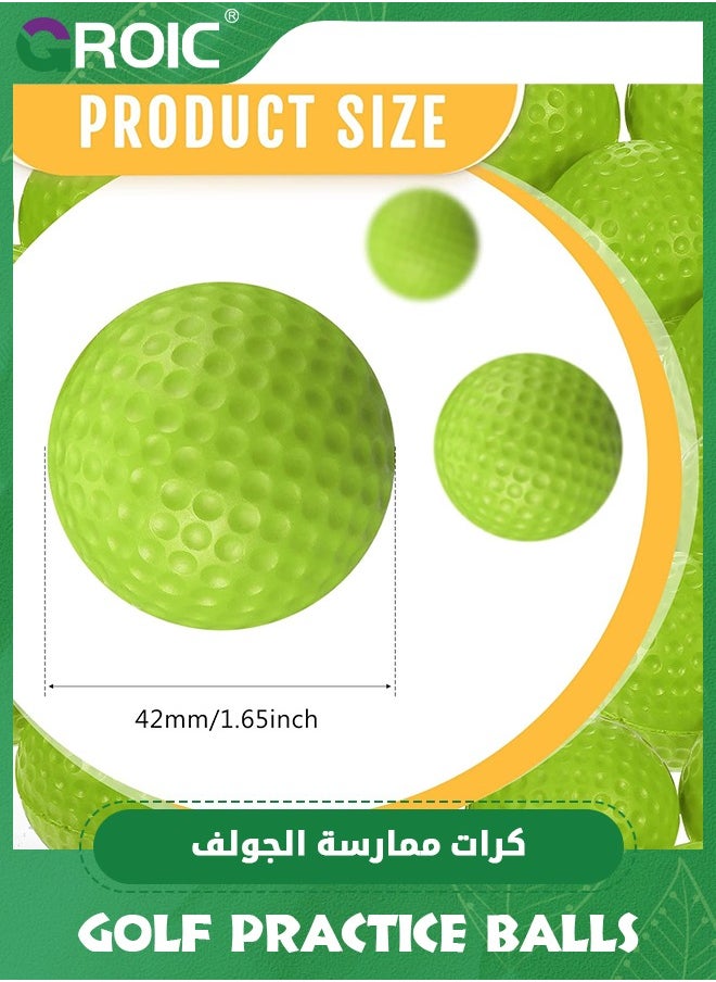 GROIC 40 Pack Foam Golf Practice Balls with 5 PCS Golf Tees and Multipurpose Nylon Drawstring Sack, Realistic Feel and Flight Training Sport Balls Elastic Soft Foam Golf Balls for Outdoor Backyard Training  - Image 3