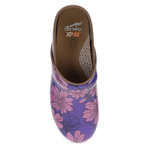 Dansko XP 20 Clogs Lightweight SlipResistant Footwear for Comfort and Support Ideal for Long Standing Professionals Nursing Healthcare Professionals Purple Bloom 859 M US - Image 3