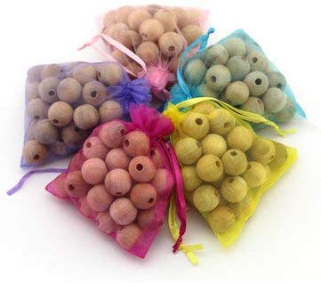 Clofend 40 pcs Safe Natural Camphor Wood Balls for Wardrobe Clothes Drawers Removes Insects Mildew Moisture Mold Fragrance Closet - Image 4