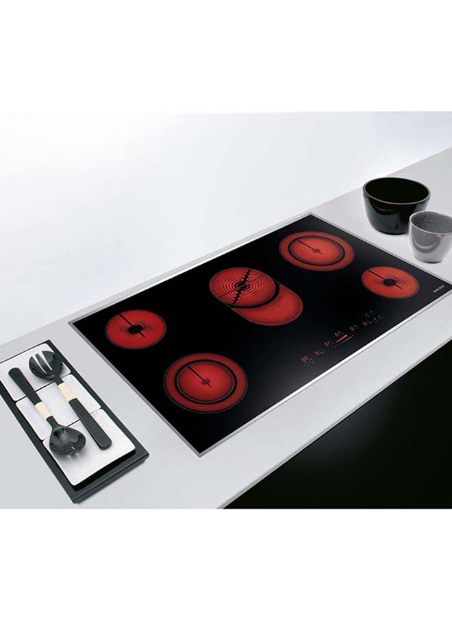 GLEMGAS Built In Ceramic Hob 88CM 5 HighLight Zones 9 Power Levels Slider Touch Controls  - Image 4