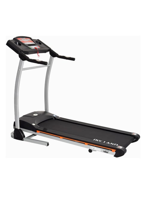 Powerful 4 HP Peak Motor Treadmill, Foldable Running Machine with 43cm Wide Belt, Built-in MP3 Speaker, LCD for Speed/Calories/Heart Rate, Manual Incline, Quiet Motor, Portable Home Fitness Equipment – EM-1222