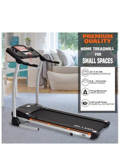 Sky Land Powerful 4 HP Peak Motor Treadmill, Foldable Running Machine with 43cm Wide Belt, Built-in MP3 Speaker, LCD for Speed/Calories/Heart Rate, Manual Incline, Quiet Motor, Portable Home Fitness Equipment – EM-1222  - Image 2