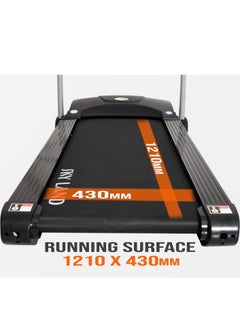 Sky Land Powerful 4 HP Peak Motor Treadmill, Foldable Running Machine with 43cm Wide Belt, Built-in MP3 Speaker, LCD for Speed/Calories/Heart Rate, Manual Incline, Quiet Motor, Portable Home Fitness Equipment – EM-1222  - Image 5