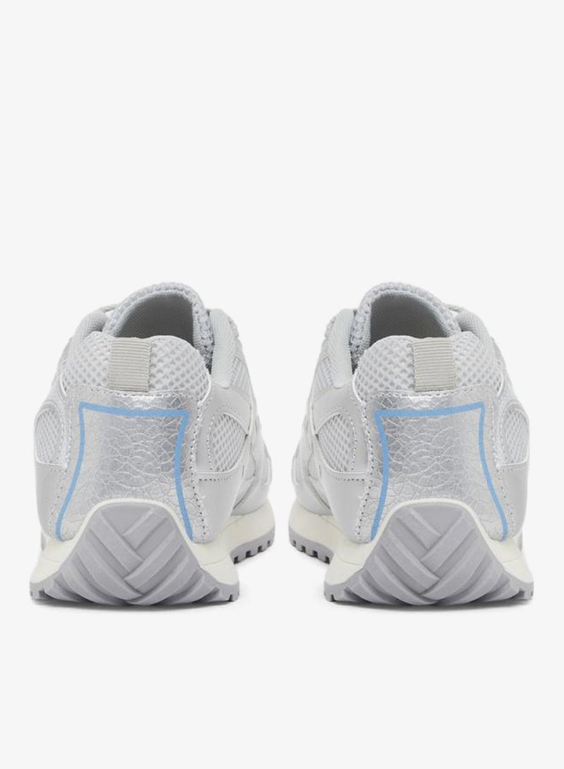 Styli Active Textured Metallic Panel Lace Up Sneakers - Image 5