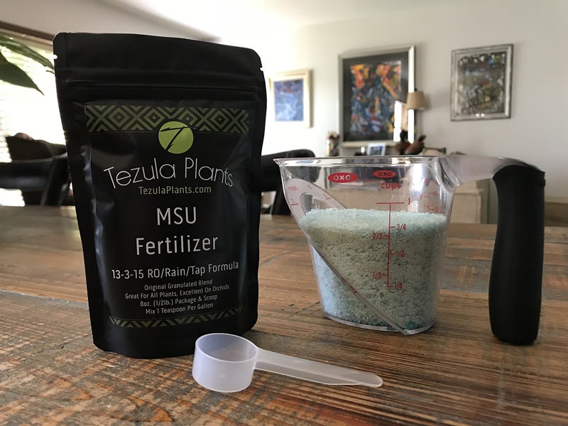 Tezula Plants MSU Orchid Fertilizer 13-3-15 (Greencare) 1/2 Pound, Scoop Included, Excellent for Orchids, Anthuriums, Philodendrons and all tropicals - Image 2