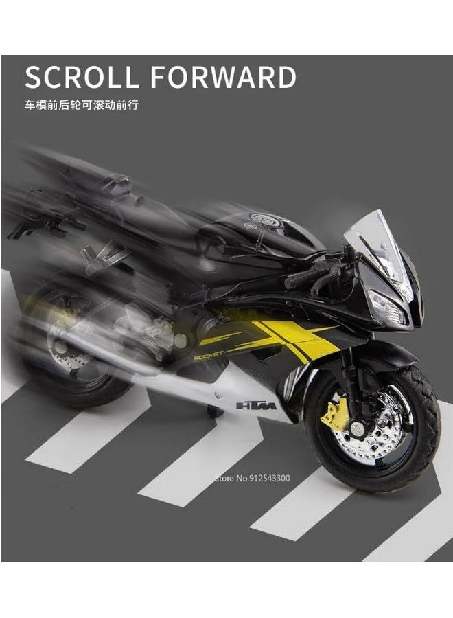 PLUSPOINT Diecast Motorcycle Toy Bike Scale Model Vehicles Alloy Simulation Superbike Also for Car Dashboard Kids Adult - Image 2