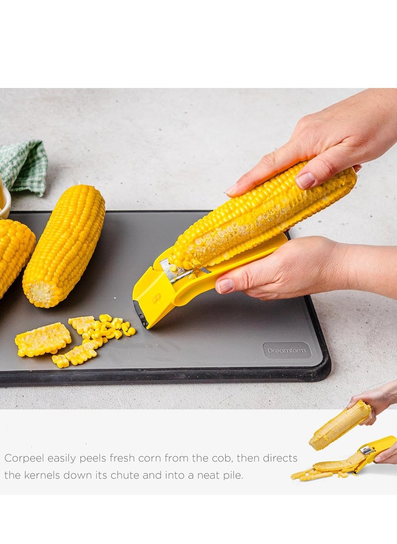 Generic - Fast Corn Peeler for Corn on The Cob, Corn Cob Stripper, Corn Cutter Shucker to Cut Corn Off The Cob, Quick Corn Kernel Remover Tool - Image 1