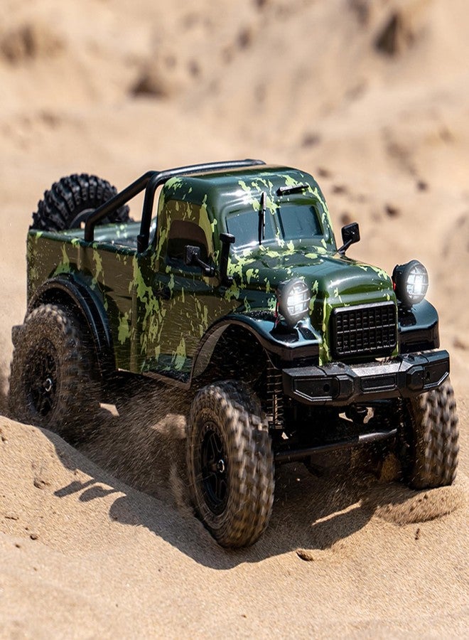 Dodoore D883 RC Crawler Pickup Truck, 1:18 Scale Remote Control Car, 4WD Off-Road RC Rock Crawler with LED Lights and 2 Rechargeable Batteries for Adults (Green) - Image 2