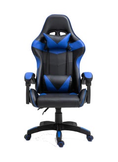 watheer Gaming Chair Adjustable  Office Computer Chair PU Leather High Back Support Comfortable Backrest Headrest Blue Black  - Image 2