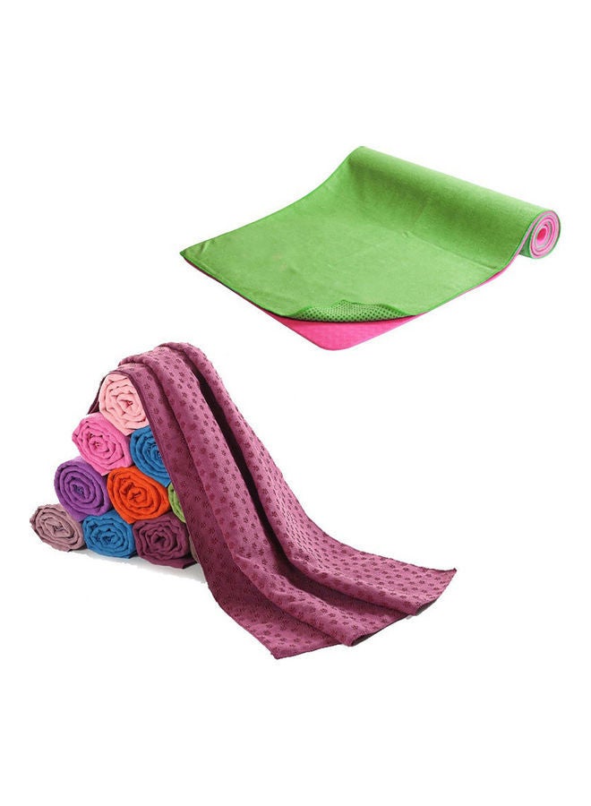 NIBEMINENT Non Slip Yoga Mat Cover Towel Blanket Gym Sport Fitness Exercise Pad Cushion 20 x 10 20cm - Image 3