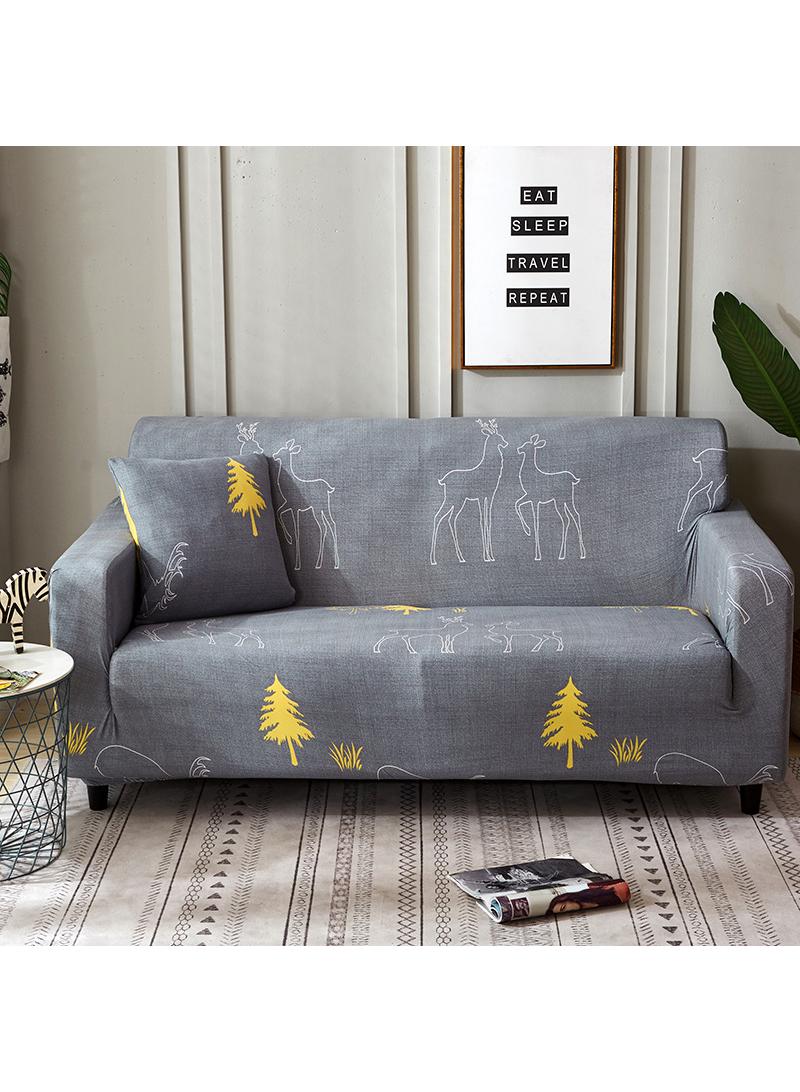 Elastic sofa cover, fully covered sofa cover suitable for three person sofas 185-230cm