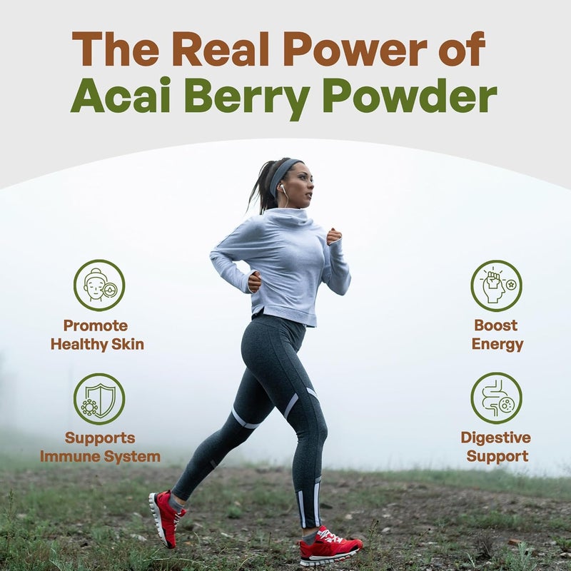 Go Nutra Organic Freeze Dried Acai Berry Powder - 1 lb (16 oz) - 150 Servings from Brazil - Image 4