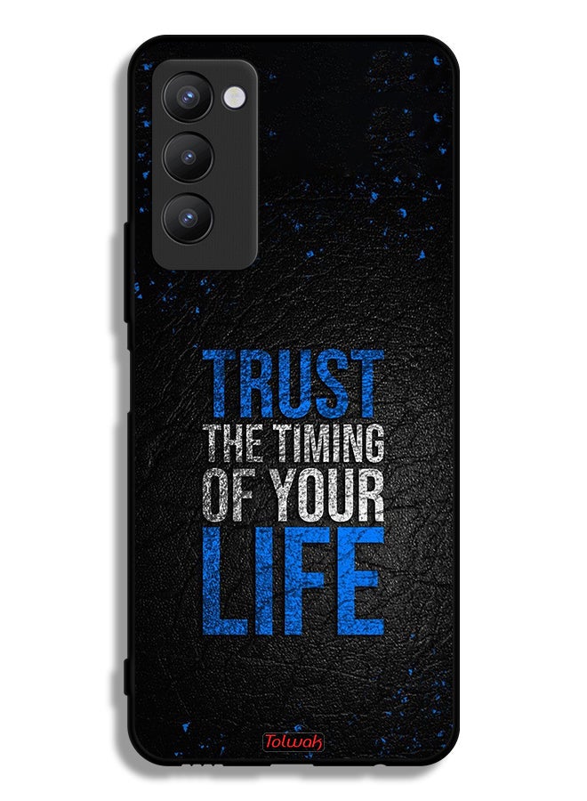 Tolwak Tecno Camon 18P Protective Case Cover Trust The Timing Of Your Life - Image 2