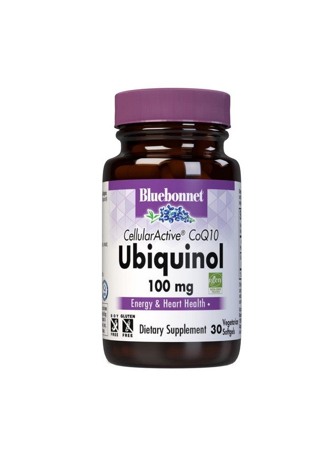 Bluebonnet Nutrition Cellular Active Coq10 Ubiquinol 100Mg Vegetarian Softgels Heart Health & Cellular Health Ubiquinol From Kaneka Non Gmo Gluten Free Soy Free Milk Free 30 Vegetarian Softgels - Image 2