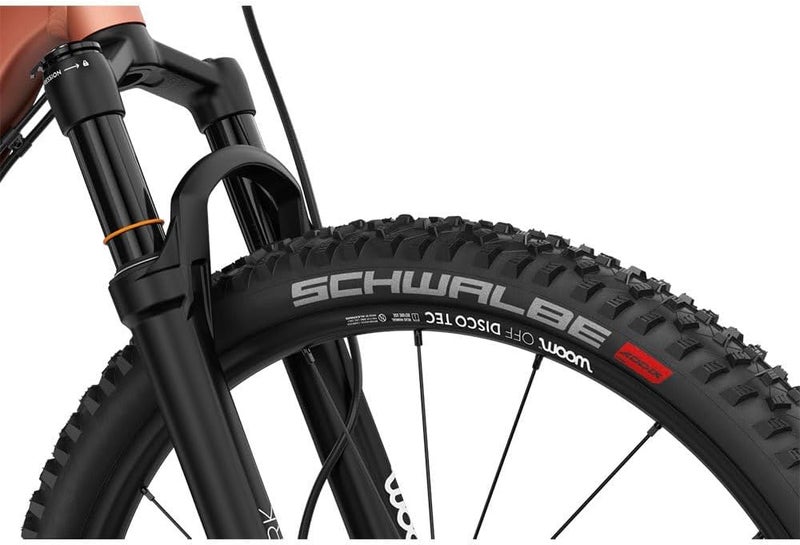 Woom OFF Air 5 Kids Mountain Bike|24-inch Wheels|Air Suspension Fork|Lightweight Aluminum Youth MTB|Disc Brakes|Terra Coppa - Image 4