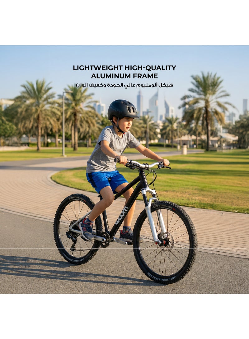 Woom OFF Air 5 Kids Mountain Bike|24-inch Wheels|Air Suspension Fork|Lightweight Aluminum Youth MTB|Disc Brakes|Terra Coppa - Image 3