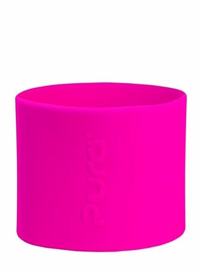 Pura Kiki Bottle Short Silicone Sleeves - Plastic-Free, Medical Grade, NonToxic, MadeSafe Certified | Adds Grip, Non-Slip, Removable | Provides Insulation for Hot & Cold Liquids | Pink - Image 2