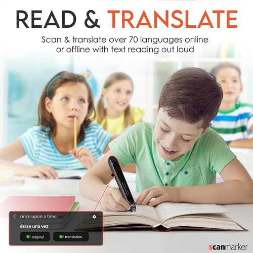 Scanmarker Pro | Translation Pen & Reading Pen for Kids & Adults | Assistive Tool & Language Translator Device for Dyslexia, Reading Support & Language Learners | Translator Pen for 100 Languages - Image 2