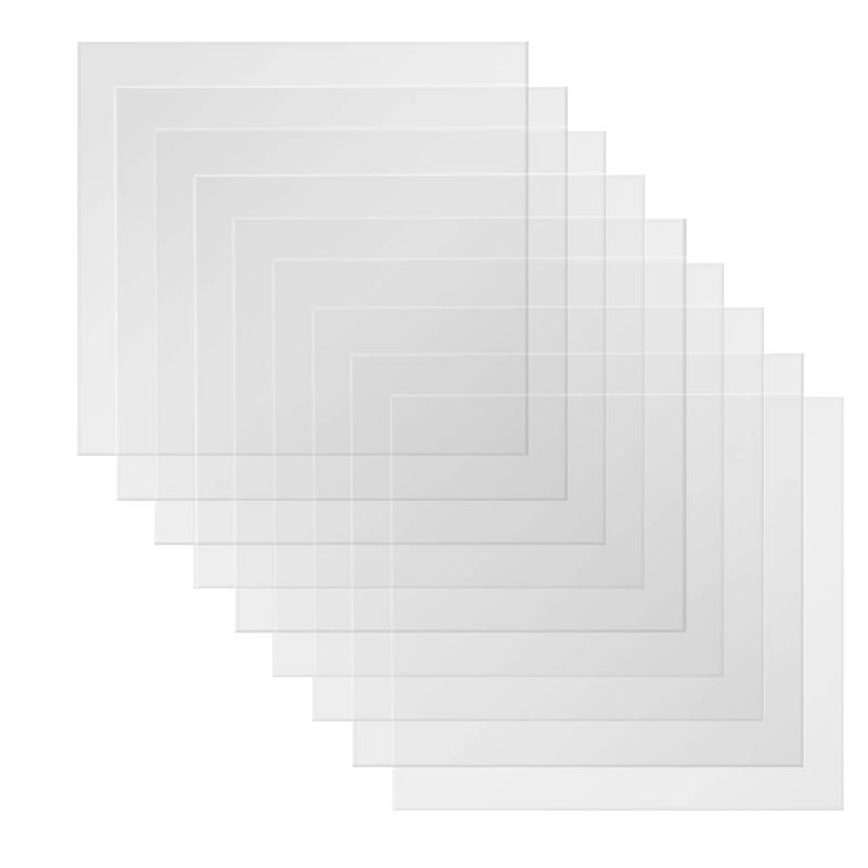 BAISDY 8Pcs Thick Blank Mylar Stencil Sheets, 11Mil 12 x 12inch - Image 1
